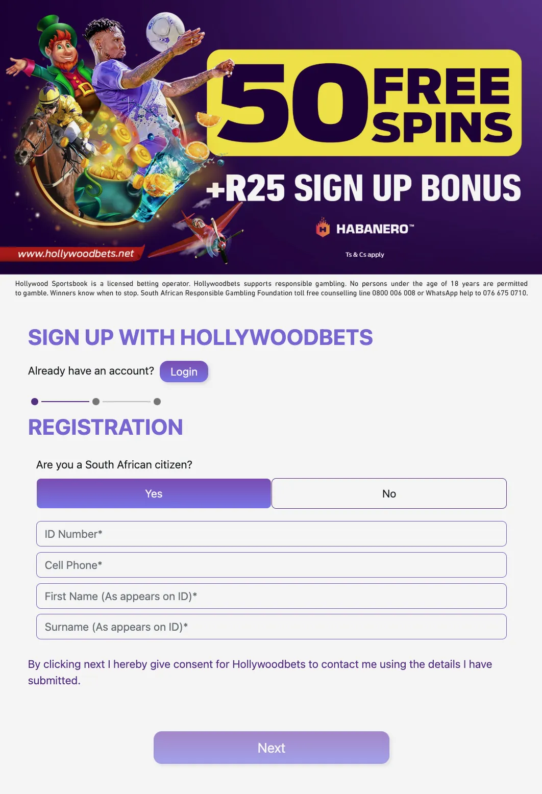 Join HollywoodBet and start your gaming quest